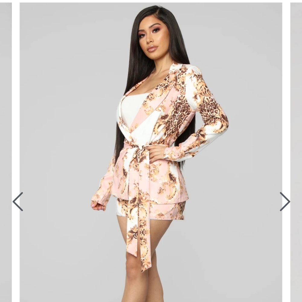 Blazer & high waist short set